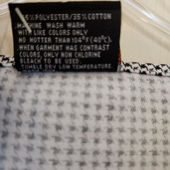 Dickies Unisex Cook Shirt Houndstooth Pattern Size S Microsueded Eversoft Fabric - Picture 9 of 11